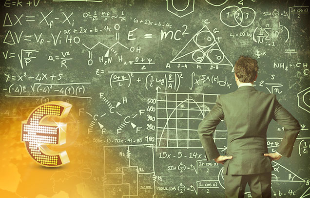 Zwycięzcy, którzy rozszyfrowali loterie Matematyk przed tablicą pełną wzorów